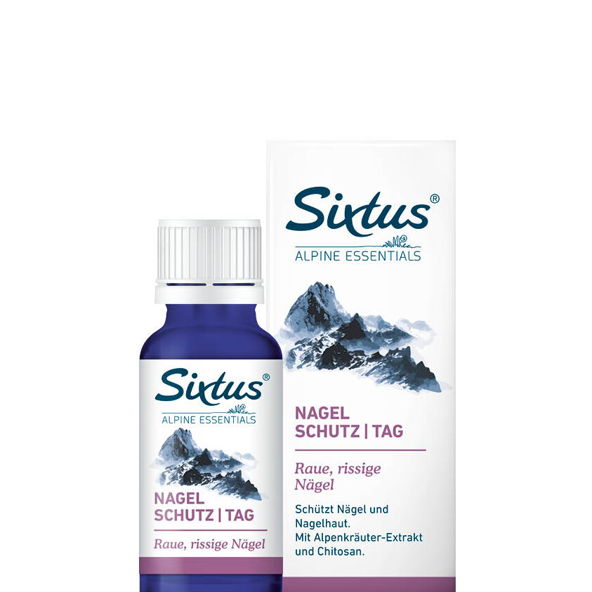 Produktabbildung von Sixtus Nagel-Schutz Tag als 20-ml-Fläschchen zur Nagelpflege.